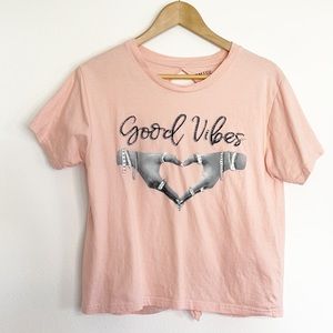 Good Vibes cut out t-shirt XL